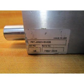Parker P5T-J032DHSN026 Cylinder P5TJ032DHSN026 - Used