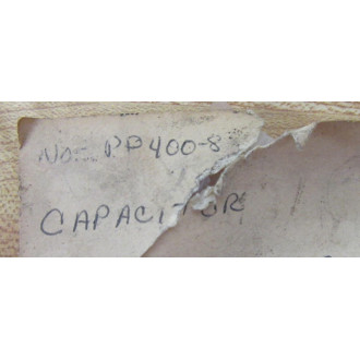 NWL PP400-8 Capacitor PP4008 - Used
