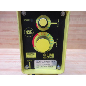 LMI Milton Roy A151-92T Metering Pump A15192T - Used