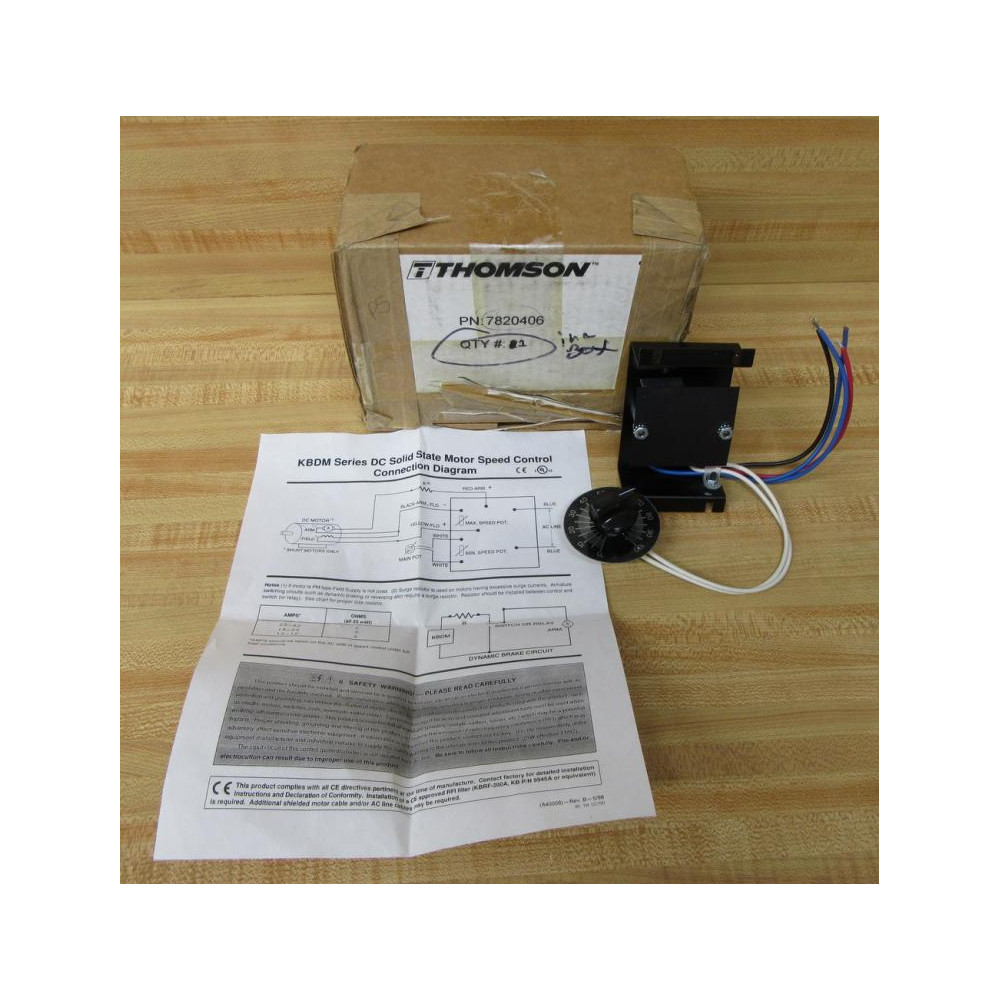 Thompson 7820406 Motor Speed Control Thompson 7820406 Motor Speed Control