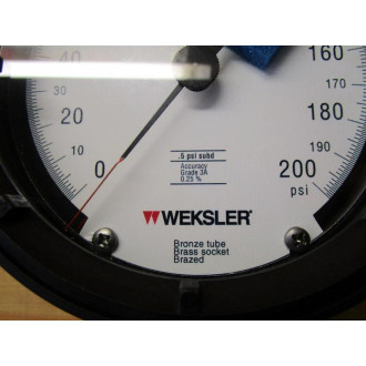 Weksler Gauge 0-200 psi - New No Box