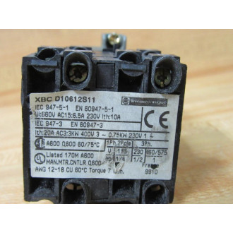 Telemecanique XBCD10612S11 Switch XBC D10612S11 12HP - Used