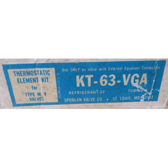 Sporlan KT-63-VGA Thermostatic Element Kit KT63VGA - Used