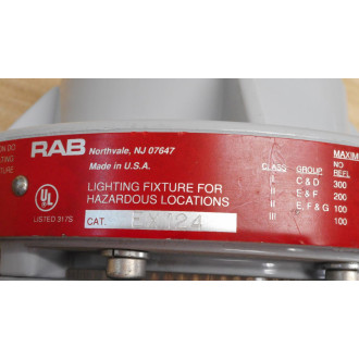 RAB Lighting EX124 Explosion Proof  Ceiling Guard - New No Box