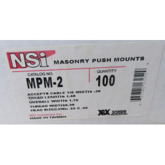 NSI MPM-2 Masonry Push Mounts MPM2 (Pack of 200)
