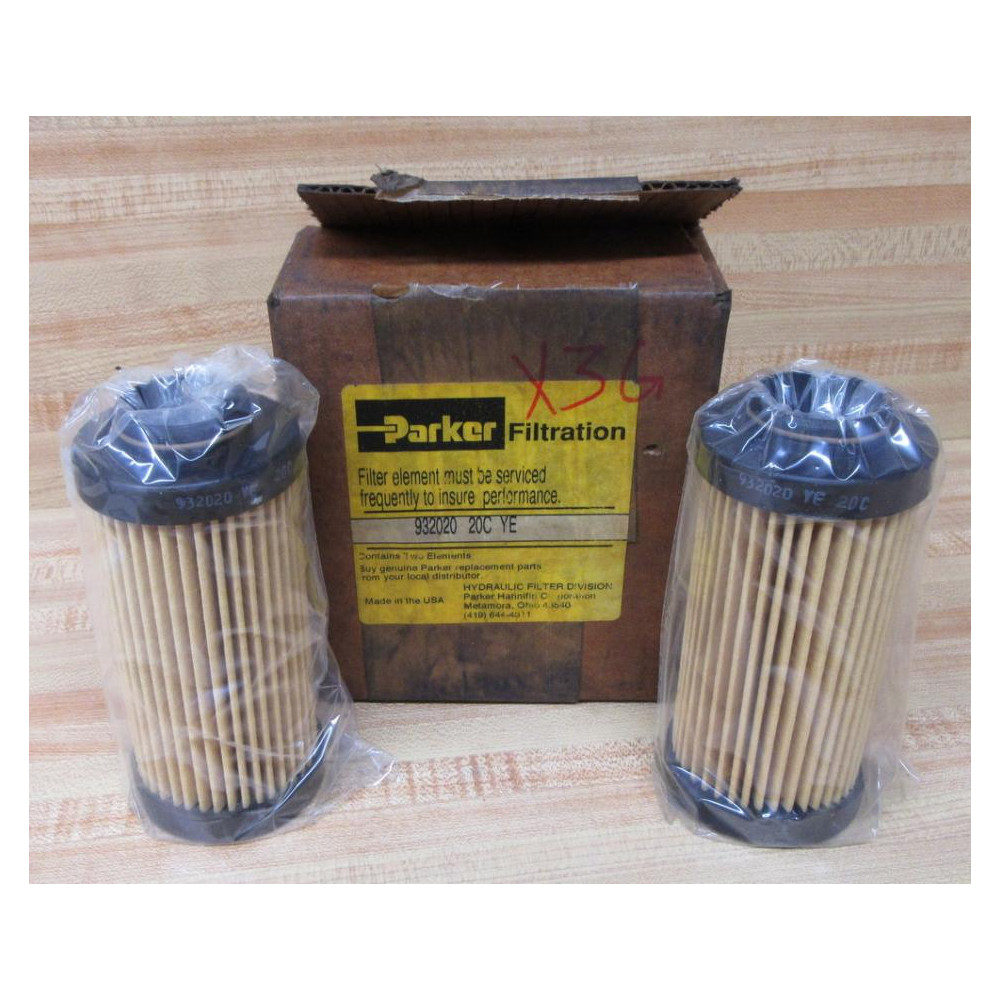 Parker 932020 Hydraulic Filter (Pack of 2) Parker 932020 Hydraulic Filter (Pack of 2)