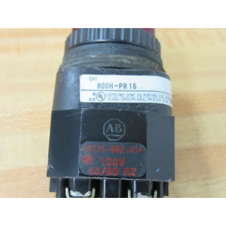 Allen Bradley 800H-PR16R Pilot Light 800HPR16R W40171-002-01 - New No Box