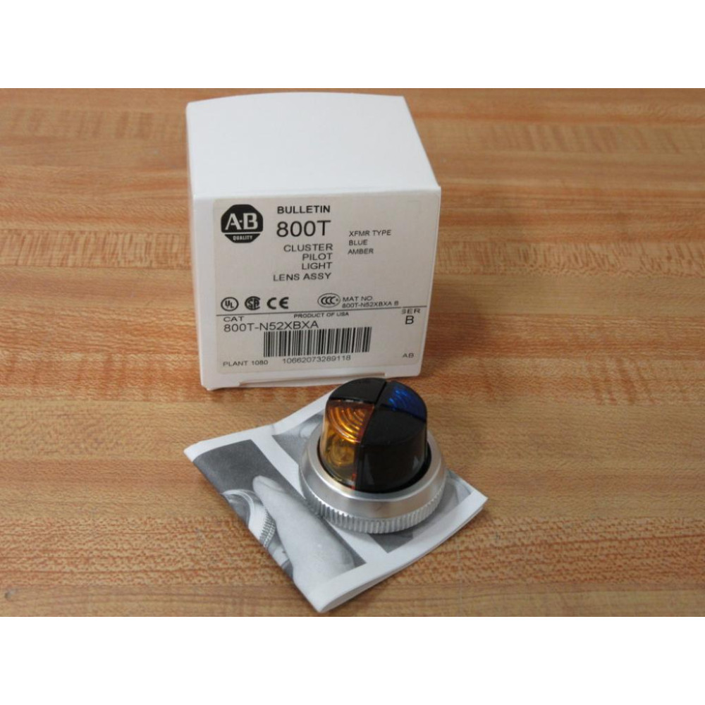 Allen Bradley 800T-N52XBXA Cluster Pilot Light Lens Assy 800TN52XBXA