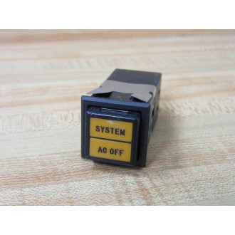 Dialight 554-6221-411 Pushbutton Switch 5546221411 Amber SystemAC Off - New No Box