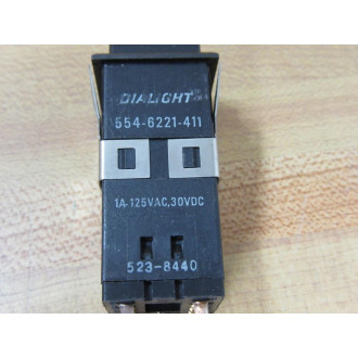 Dialight 554-6221-411 Pushbutton Switch 5546221411 Amber SystemAC Off - New No Box