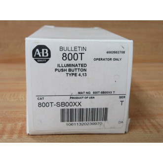 Allen Bradley 800T-SB00XX Push Button 800TSB00XX