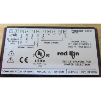 Red Lion Controls PAXD0000 Panel Meter PAXD - Used