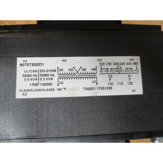 Square D 9070T500D1 Transformer Control Mounted - New No Box