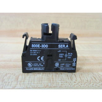 Allen Bradley 800E-3DL3 Full Voltage Module WLatch 800E3DL3