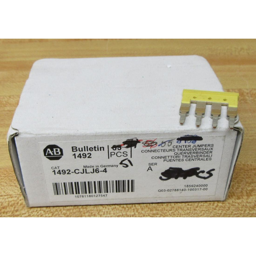 Allen Bradley 1492-CJLJ6-4 Center Jumper 1492CJLJ64 (Pack of 51)