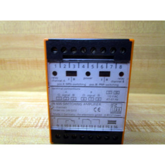 IFM Efector DN0213 Switching Amplifier N 600 - Used