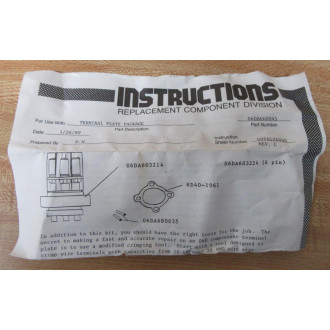 Carrier (RCD) 06DA660045 Terminal Plate Package