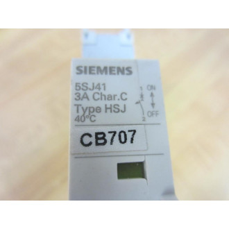 Siemens 5SJ4103-7HG41 3A Mini.Circuit Breaker 5SJ41037HG41 - Used