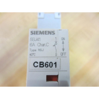Siemens 5SJ4106-7HG41 6A Mini.Circuit Breaker 5SJ41067HG41 - Used