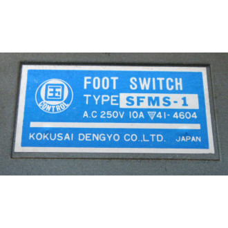Kokusai Dengyo SFMS-1 Foot Switch SFMS1 - New No Box