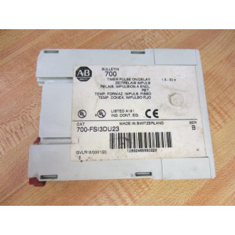 Allen Bradley 700-FSI3DU23 FSI3 High Performance Timing Relay - Used