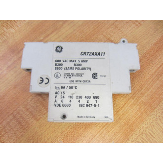 General Electric CR72AXA11 GE Auxiliary Contact - Used
