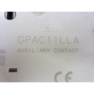 General Electric GPAC11LLA GE Auxiliary Contact - Used