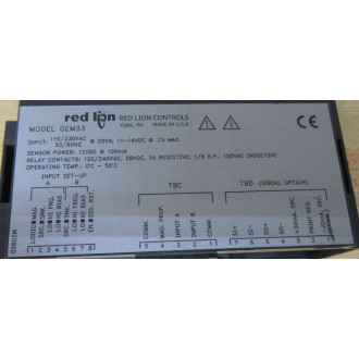 Red Lion Controls GEM33060 Batch Counter GEM3300 - Used