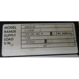 Omega Engineering 4001A-JF Digital Controller 4001AJF - Used