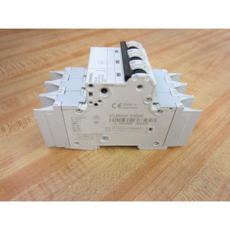 Siemens 5SJ4304-7HG42 3P 4A Circuit Breaker 5SJ43047HG42 - Used