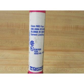 Gould Shawmut TRS20R Fuse Cross Ref 4YZL5 Smart (Pack of 4) - New No Box