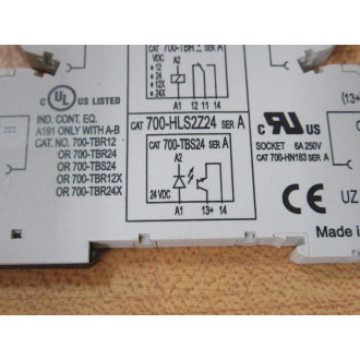 Allen Bradley 700-HLS2Z24 Terminal Block Relay 700HLS2Z24 700-TBS24 - New No Box