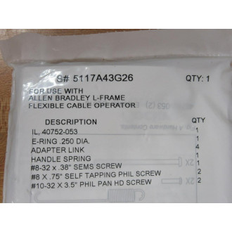 Allen Bradley 140U-L-FMX04 Flex Cable Operator 140ULFMX04