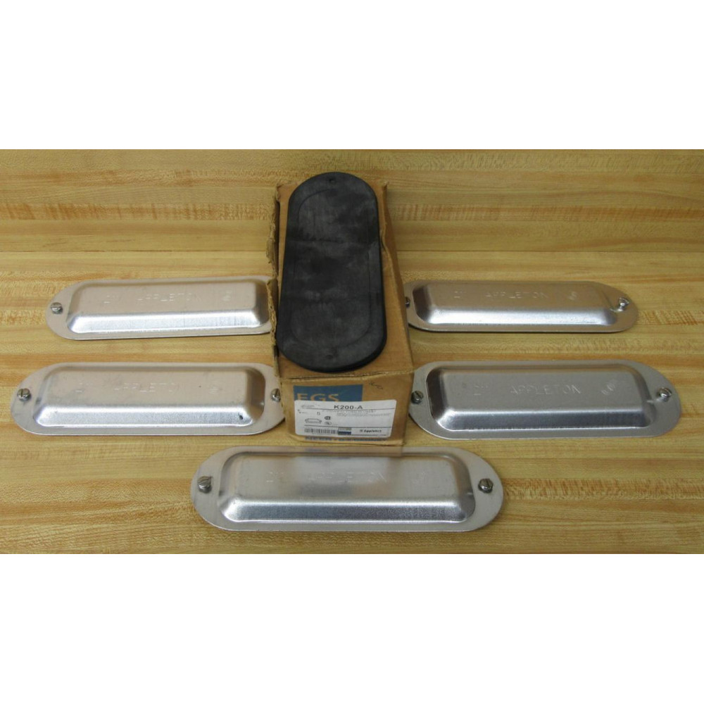 Appleton K200-A Conduit Body Cover W Gasket (Pack of 5) Appleton K200-A Conduit Body Cover W Gasket (Pack of 5)