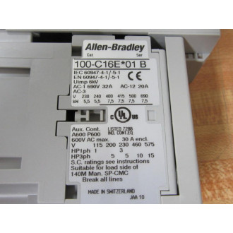 Allen Bradley 190S-CNEJ1-DC16C Compact Starter 190SCNEJ1DC16C