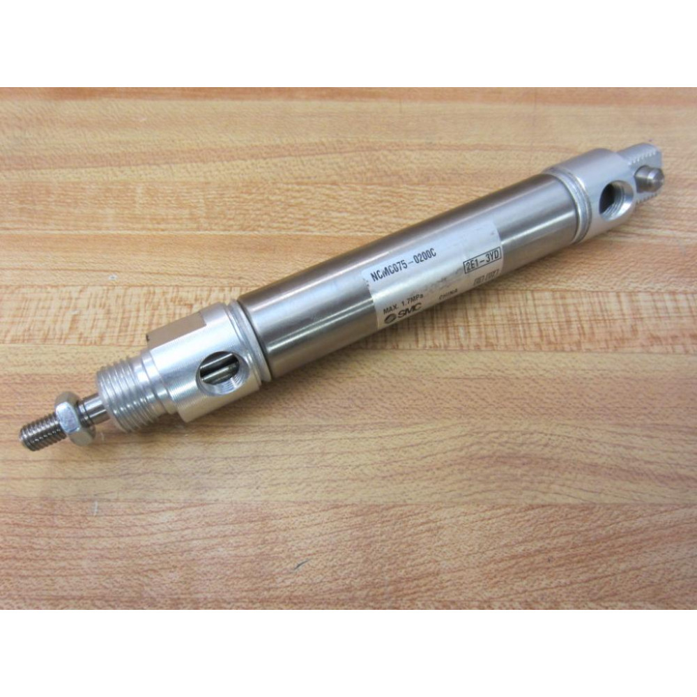 SMC NCMC075-0200C Round Air Cylinder NCMC0750200C - New No Box SMC NCMC075-0200C Round Air Cylinder NCMC0750200C - New No Box