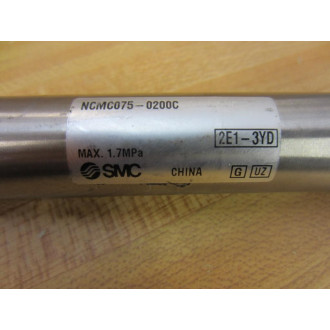 SMC NCMC075-0200C Round Air Cylinder NCMC0750200C - New No Box