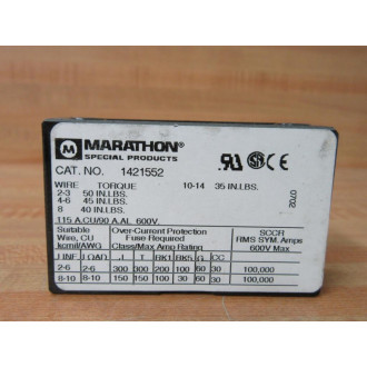 Marathon 1421552 Power Terminal Block - New No Box