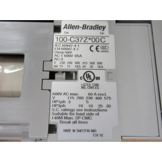 Allen Bradley 190S-FNDJ3-FC45C-KN Compact Starter 190SFNDJ3FC45CKN