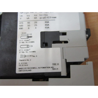 Allen Bradley 191S-CNEJ3-KC16S-S10-TE Rev. Compact Starter