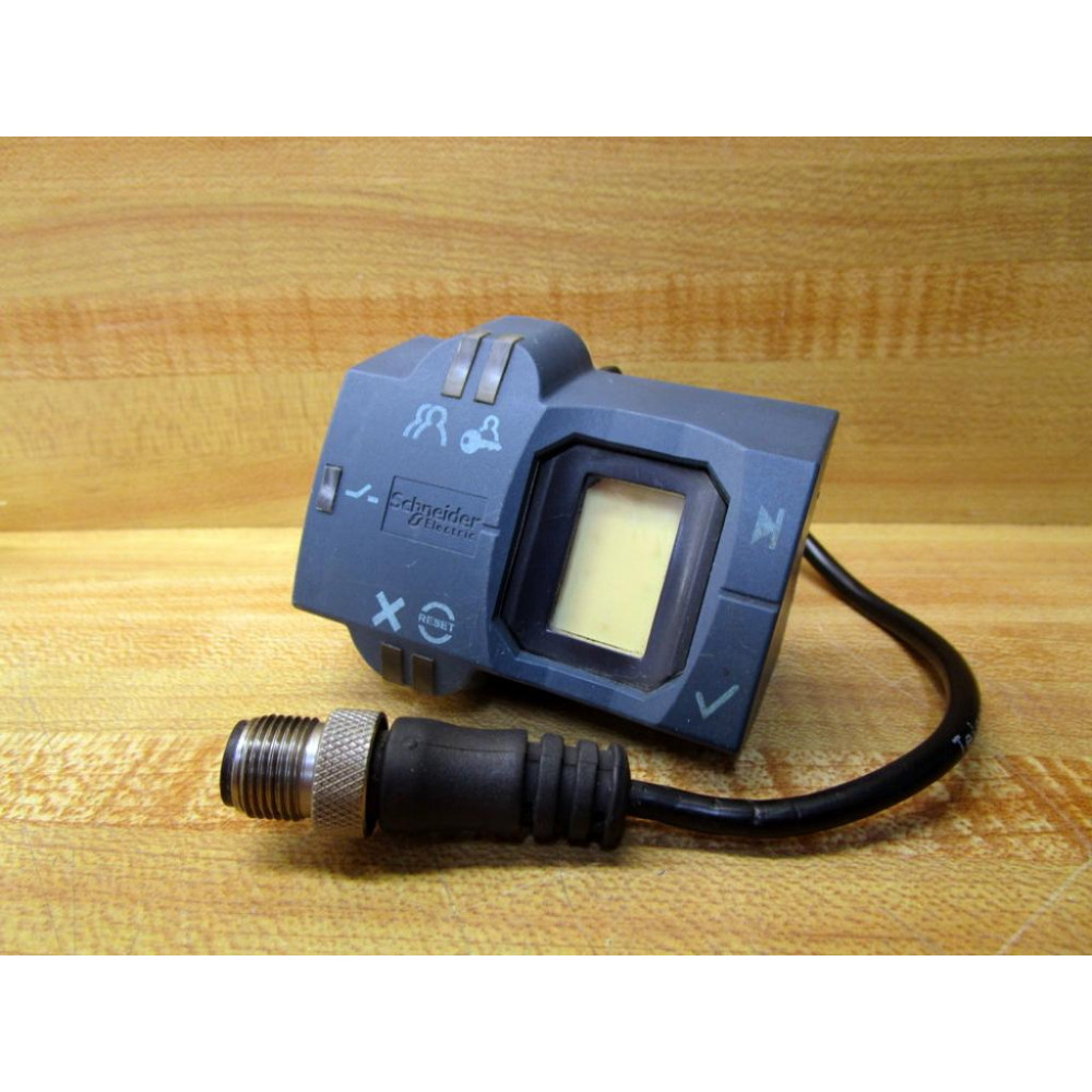 Schneider Electric XB5S2B2M12 Biometric Push Button Switch 3L-2010-01-12 - Used