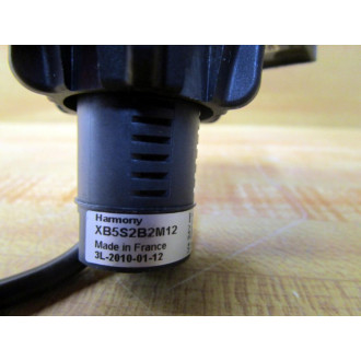 Schneider Electric XB5S2B2M12 Biometric Push Button Switch 3L-2010-01-12 - Used