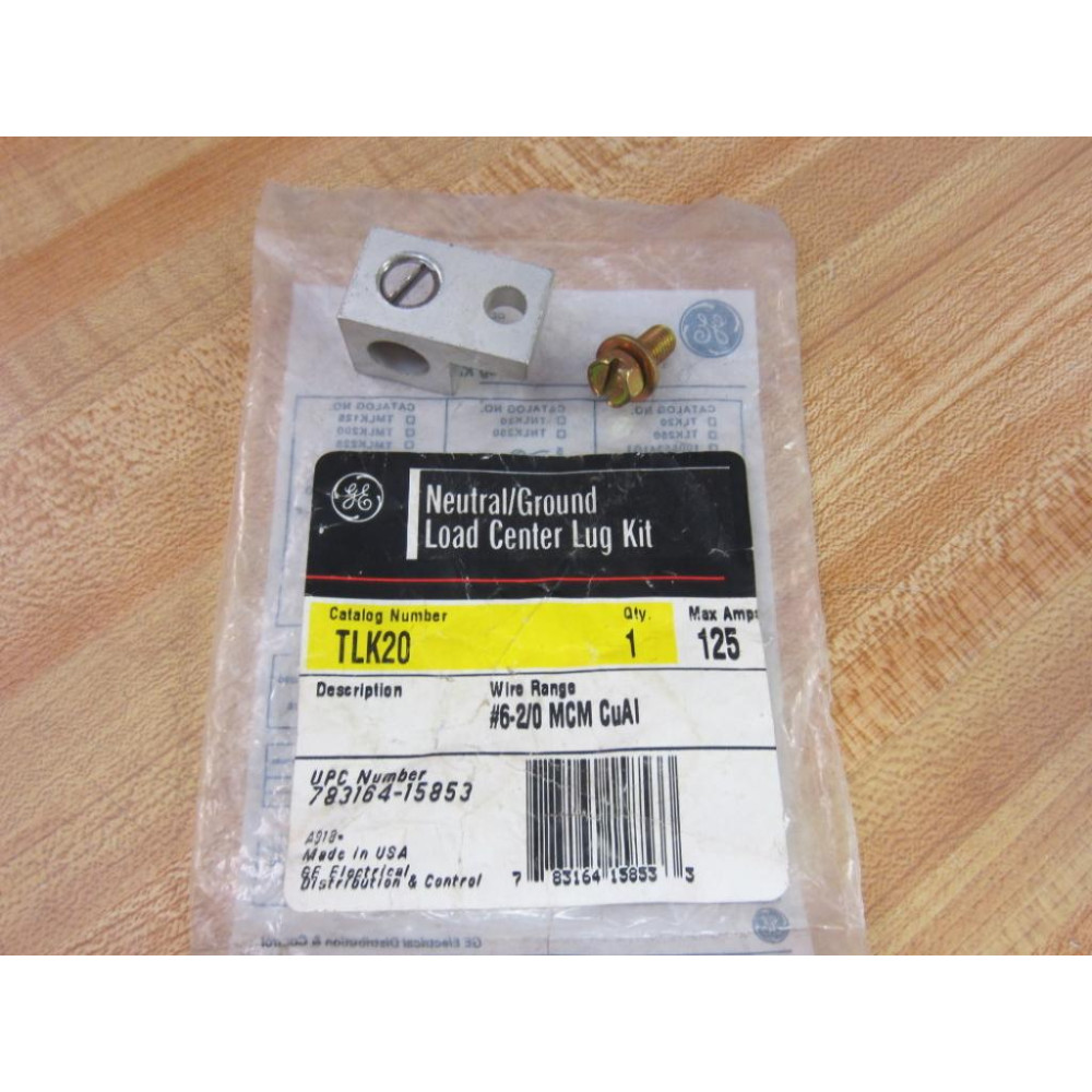 General Electric TLK20 GE NeutralGround Load Center Lug Kit
