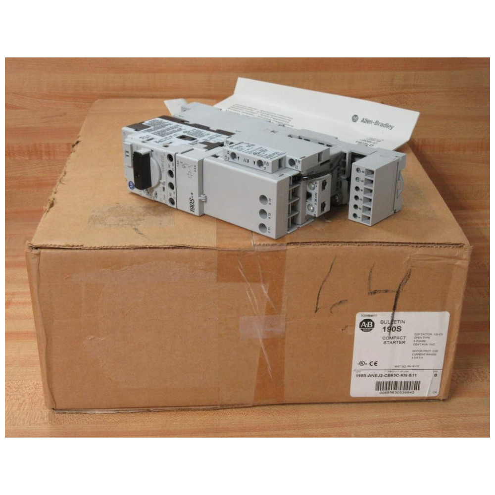 Allen Bradley 190S-ANEJ2-CB63C-KN-S11 Compact Starter 190SANEJ2CB63CKNS11