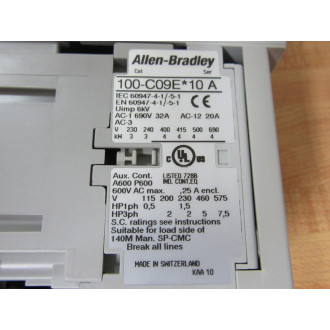 Allen Bradley 190S-ANEJ2-CB63C-KN-S11 Compact Starter 190SANEJ2CB63CKNS11