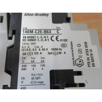Allen Bradley 190S-ANEJ2-CB63C-KN-S11 Compact Starter 190SANEJ2CB63CKNS11