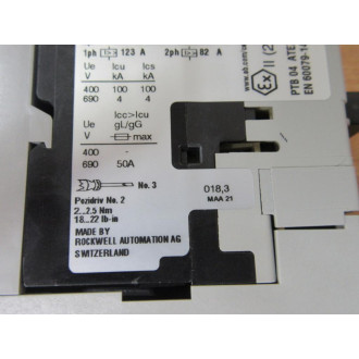 Allen Bradley 190S-ANEJ2-CB63C-KN-S11 Compact Starter 190SANEJ2CB63CKNS11
