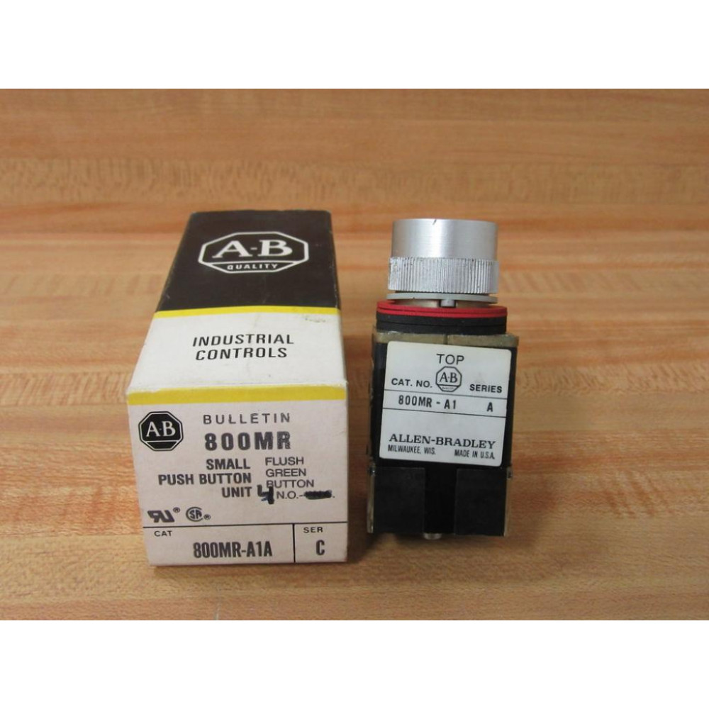 Allen Bradley 800MR-A1A Small Flush Pushbutton Unit 800MRA1A w800M-XA2