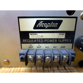 Acopian B15G50 Regulated Power Supply - Used
