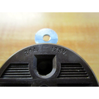 Hubbell HBL5358 Single Receptacle WO Hardware